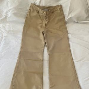 St. John Sport by Marie Gray Leather Pants